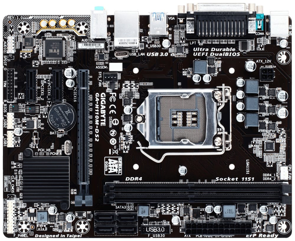 Main Gigabyte H110M-DS2 (Sk LGA1151/ VGA Onboard) - Ảnh 3