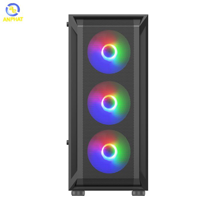 Vỏ Case KENOO ESPORT AF302 - 3F - Mầu Đen (ATX/ 3 Fan RGB) - Ảnh 3