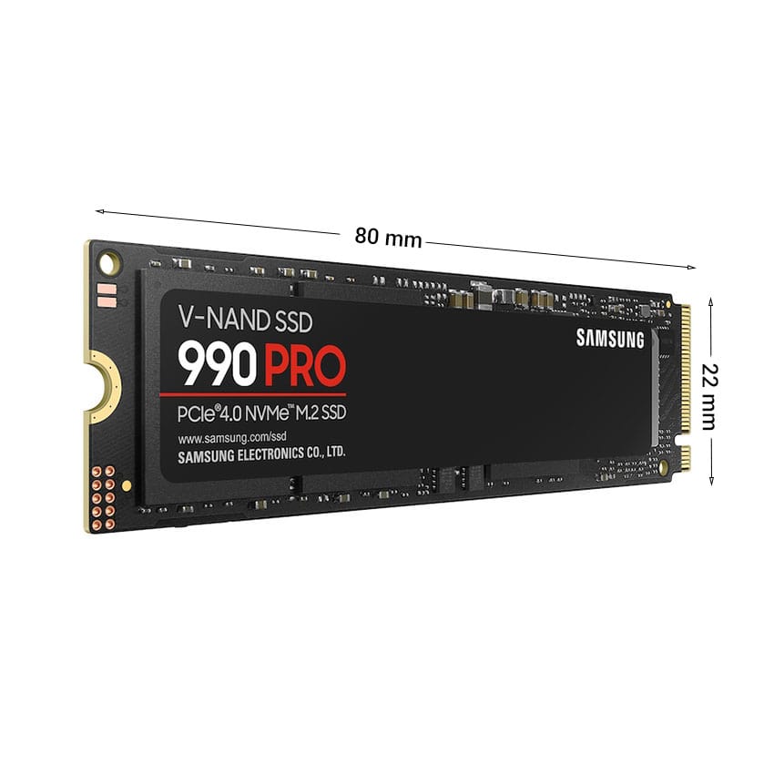 Ổ cứng SSD Samsung 990 PRO 1TB M.2 NVMe M.2 2280 PCIe Gen4.0 x4 MZ-V9P1T0BW - Ảnh 2