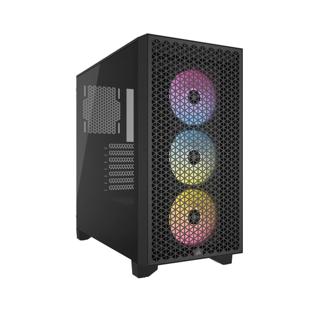 Vỏ máy tính Corsair 3000D RGB Tempered Glass Mid-Tower, White (CC-9011256-WW)