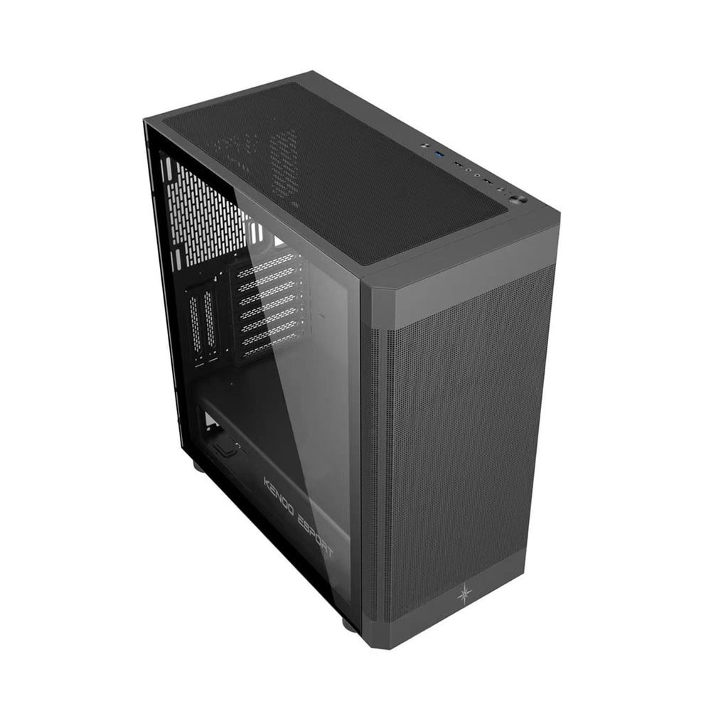 Vỏ Case Máy Tính Kenoo ESPORT AF100 - 3F MESH BLACK (ATX, Màu Đen, 3 Fan RGB) - Ảnh 3